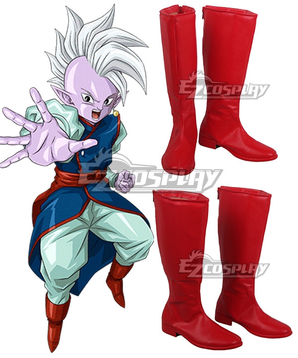 Dragon Ball Z Super Shin Red Shoes Cosplay Boots