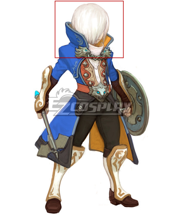 Dragon Nest Cleric White Cosplay Wig
