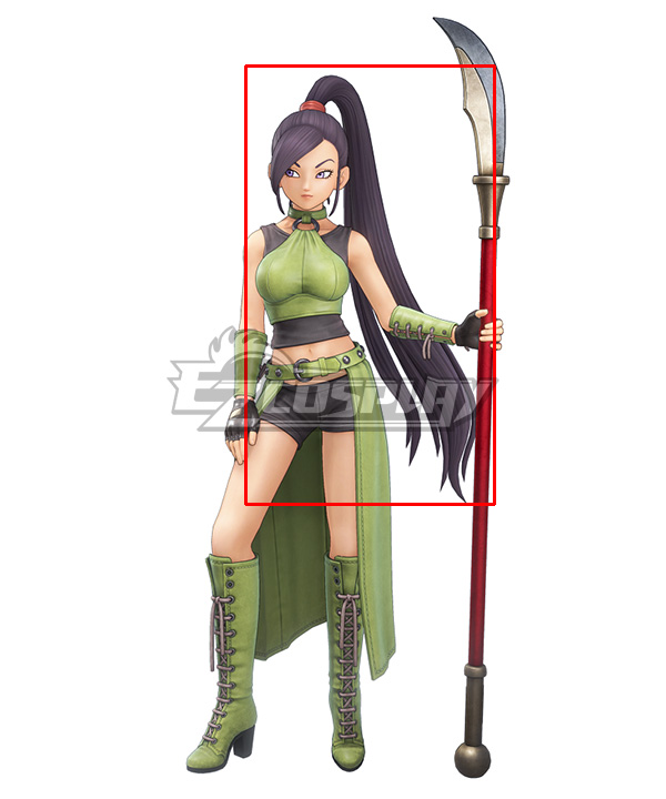 Dragon Quest XI S: Echoes of an Elusive Age Martina Jade Black Cosplay Wig