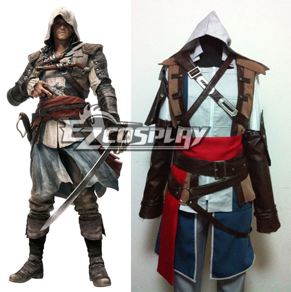 Assassin's Creed IV Black Flag Edward Kenway Cosplay Costume Standard Version