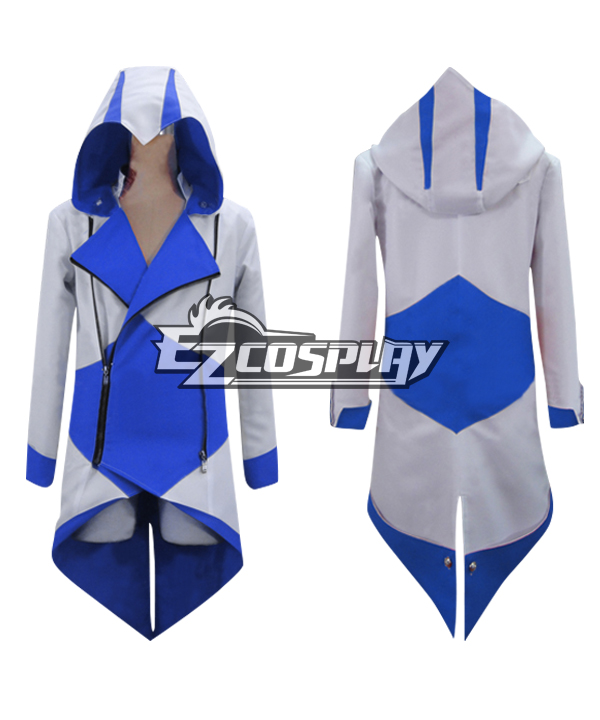 Assassin's Creed III Connor Blue & White Jacket Cosplay Costume