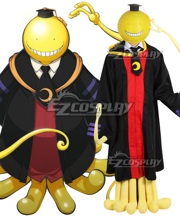 Assassination Classroom Korosensei Cosplay-Kostüm – Von Kapuze auf Umhang geändert