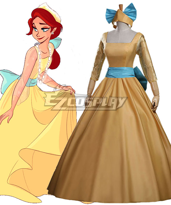 Anastasia Anastasia Princess Yellow Dress Cosplay Costume