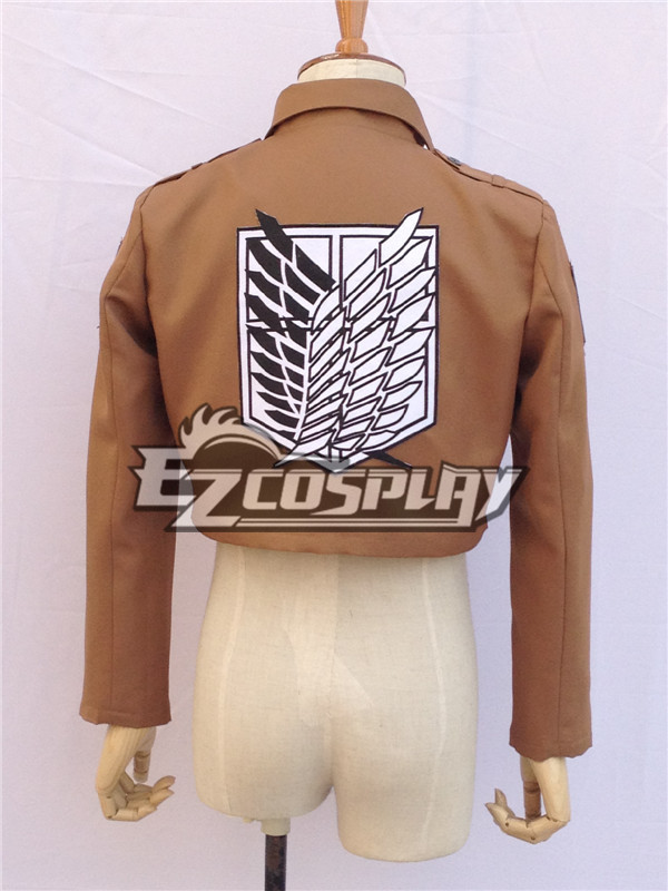 Attack on Titan Shingeki no Kyojin Scout Regiment Survey Corps Erwin Smith Black White Cosplay Costume - Only Jacket