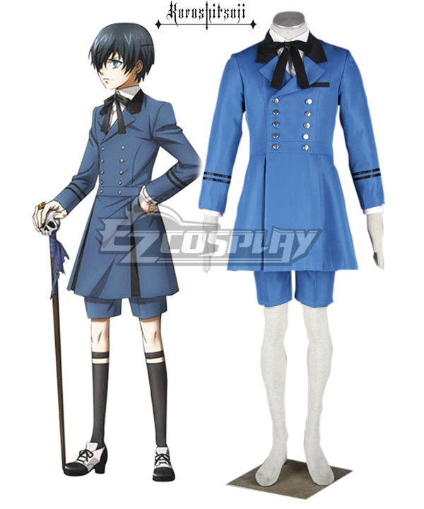 Black Butler Ciel Phantomhive Blaues Cosplay-Kostüm