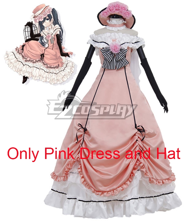 

Black Butler Ciel Phantomhive Light Pink Dress Cosplay Costume - Only Pink Dress And Hat