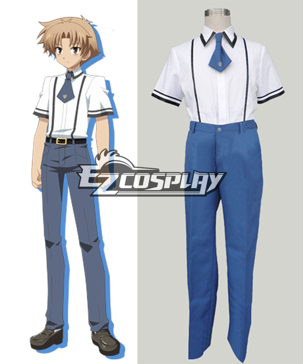 

Baka to Test to Boys' Summer School Uniform Cosplay Costume