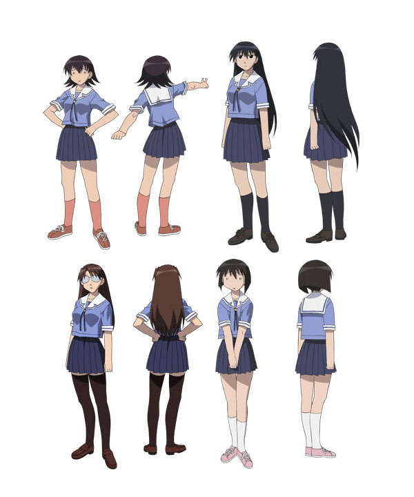 

Azumanga Daioh Girl School Uniform Blue Cosplay Costume