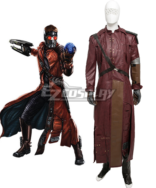 Marvel Guardians of the Galaxy Peter Quill Star Lord Cosplay-Kostüm – ohne Schuhüberzug