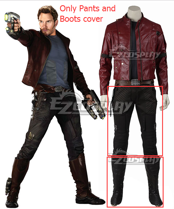 

Marvel Guardians of the Galaxy Star-Lord Peter Jason Quill Cosplay Costume (Only Pant and boots cover)