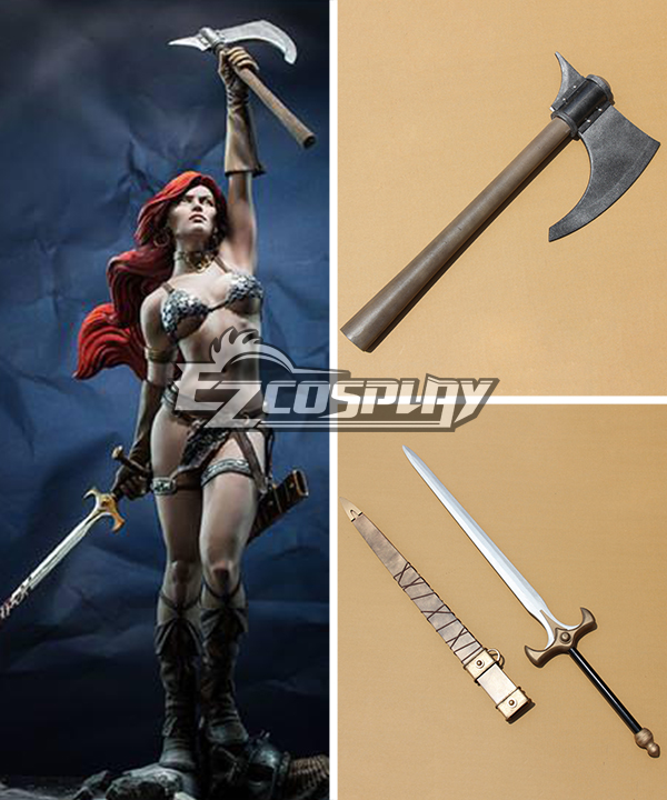Red Sonja Sonja Sword Hatchet Cosplay Weapon