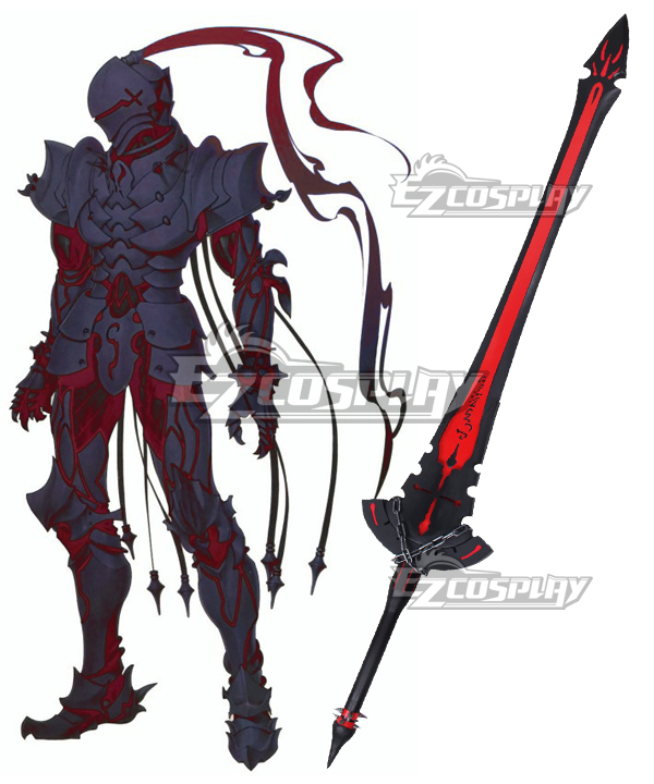 Fate/Zero Lancelot Berserker Red Sword Cosplay Weapon