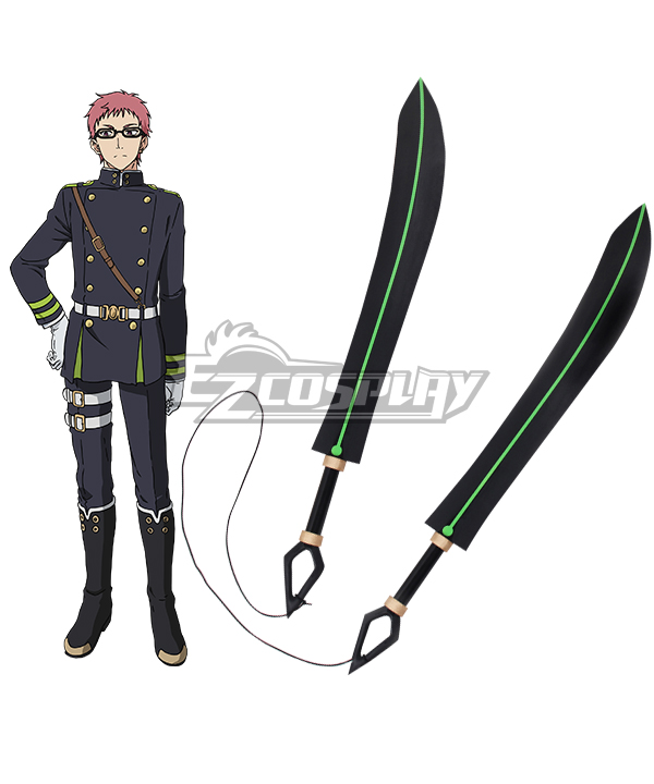 Seraph of the End Vampire Reign Owari no Serafu Shiho Kimizuki Two Swords Weapons Cosplay Prop