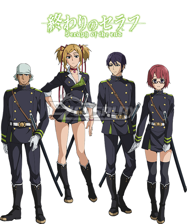 

Seraph of the End Battle in Nagoya Owari no Serafu Vampire Reign Shusaku Iwasaki Rika Inoue Yayoi Endo Taro Kagiyama Swords Cosplay Weapon Prop