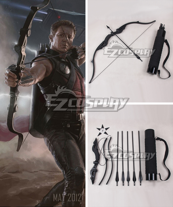 Marvel's The Avengers Hawkeye Clint Barton Bow and arrow Cosplay Weapon Prop