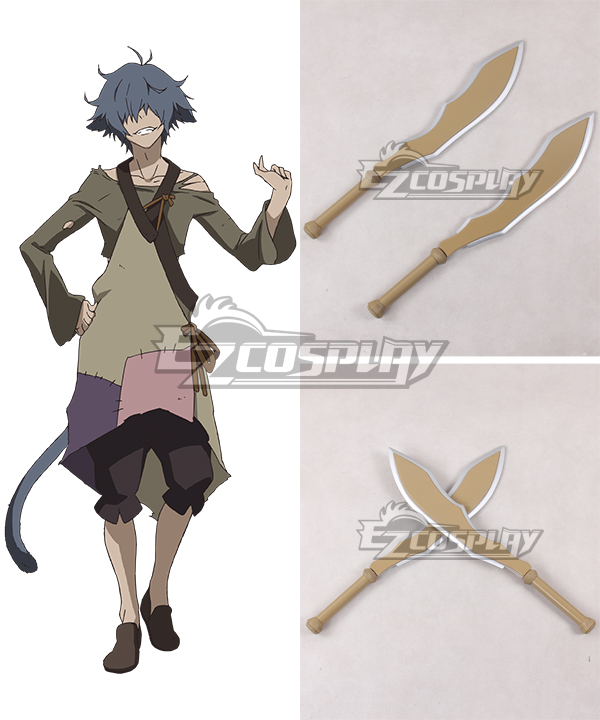 

Rokka Braves of the Six Flowers Rokka no Yusha Hans Humpty Hansu Hanputi Two Swords Cosplay Weapon Prop