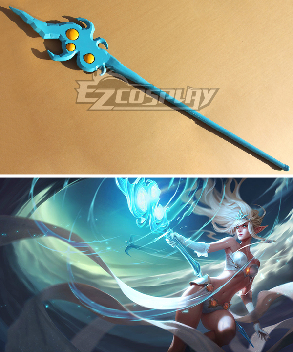 League of Legends Classic Janna The Storm's Fury Staves Cosplay Weapon Prop