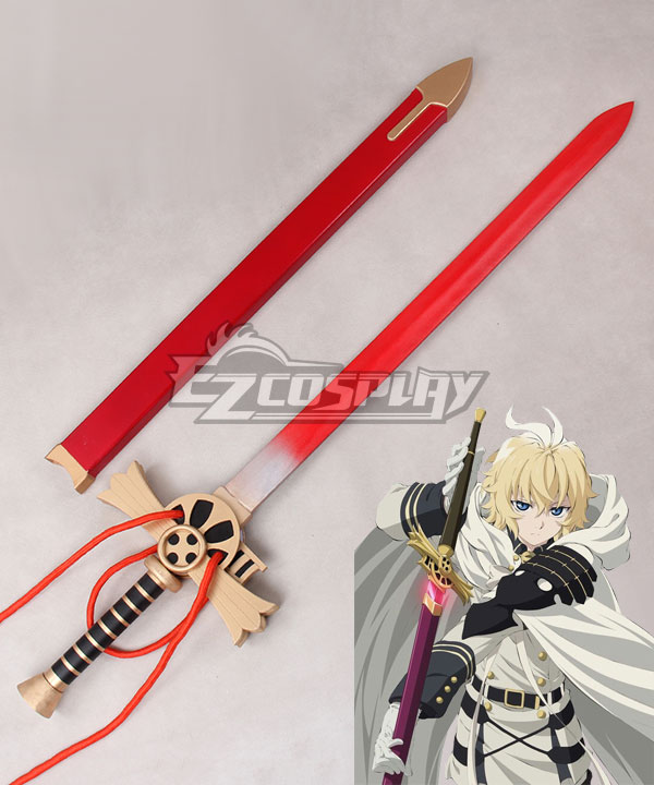 Seraph of the End Mikaela Hyakuya Sword Cosplay Weapon Prop