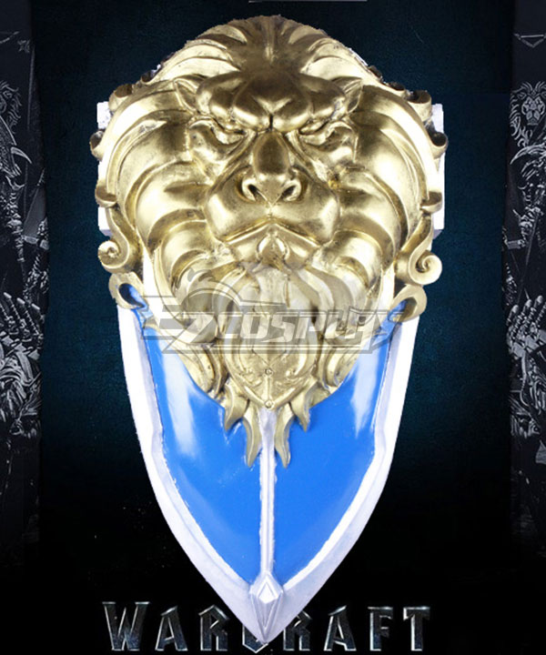 

Warcraft The Beginning World of Warcraft WOW Stormwind Cavalry Lion Shield Cosplay Weapon Prop