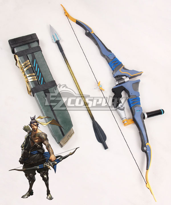 Overwatch OW Hanzo Shimada Bow and arrow Cosplay Weapon Prop
