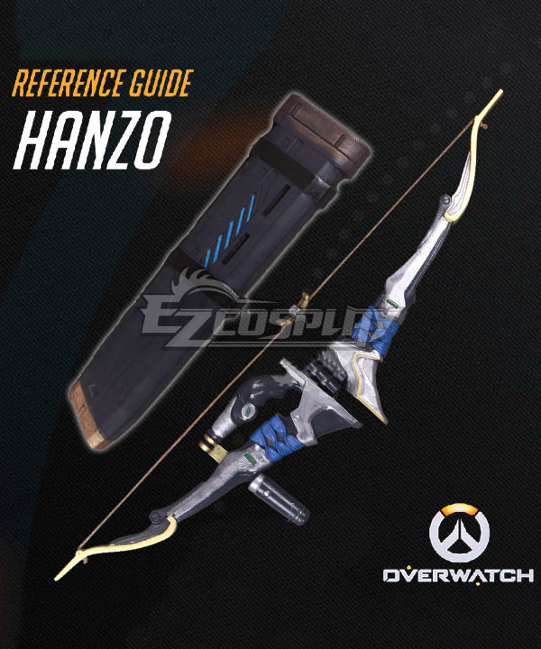 Overwatch OW Hanzo Shimada Bow Quiver Cosplay Weapon Prop