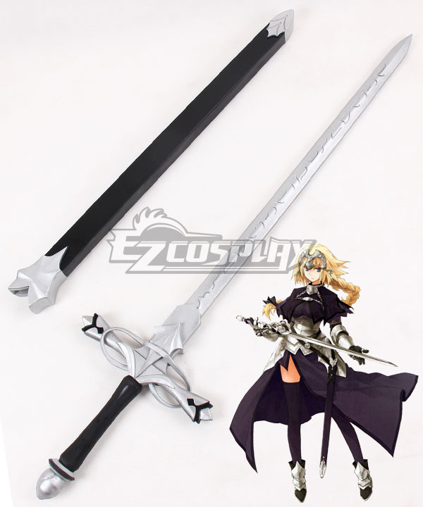Fate Grand Order Ruler Joan of Arc Jeanne d'Arc La Pucelle Silver Black Sword Cosplay Weapon Prop