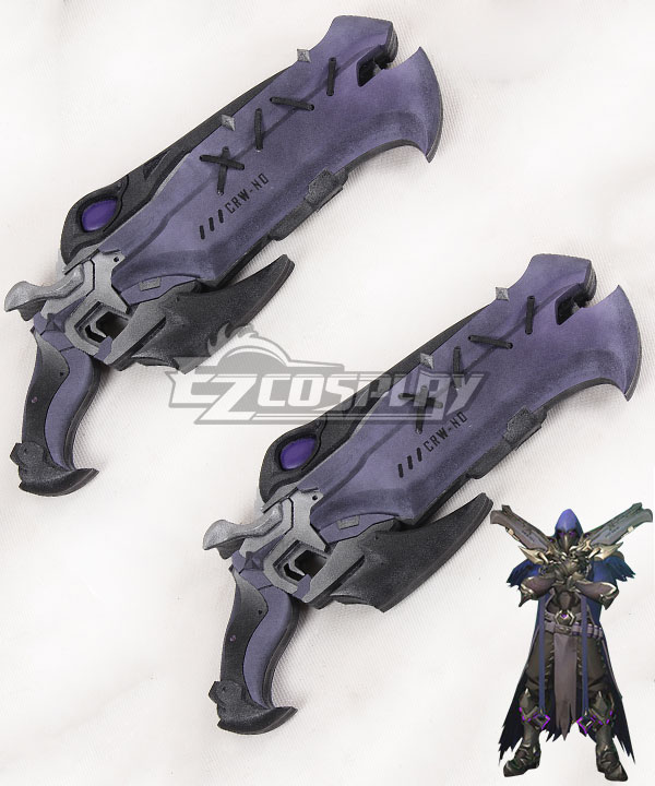 

Overwatch OW Reaper Gabriel Reyes Nevermore Two Guns Cosplay Weapon Prop