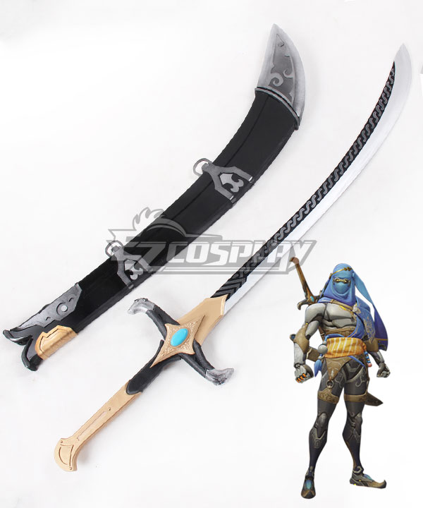 Overwatch OW Genji Shimada Bedouin Long sword Cosplay Weapon Prop
