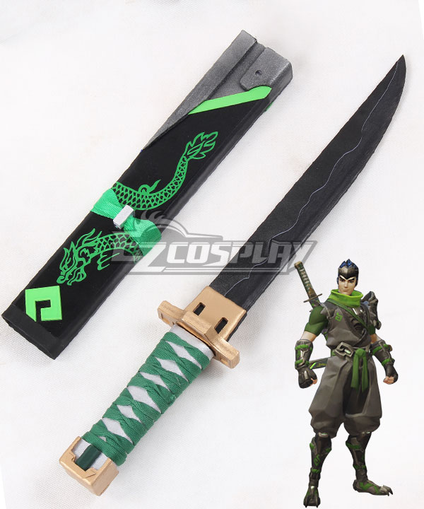 Overwatch OW Genji Shimada Sparrow Short sword Cosplay Weapon Prop