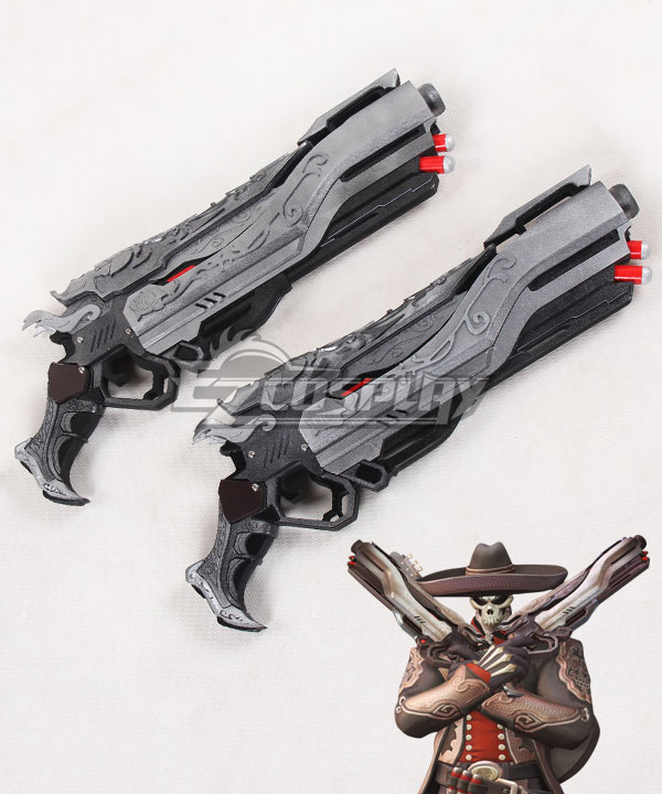 

Overwatch OW Reaper Gabriel Reyes Mariachi Two Guns Cosplay Weapon Prop