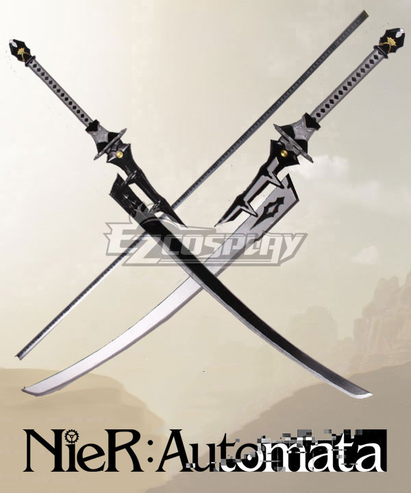 

NieR: Automata 2B YoRHa No.2 Type B Silver Black Sword Cosplay Weapon Prop