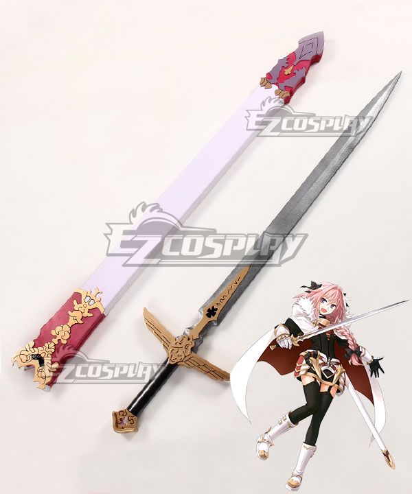 Fate Apocrypha Rider of Black Astolfo Sword Cosplay Weapon Prop - A Edition