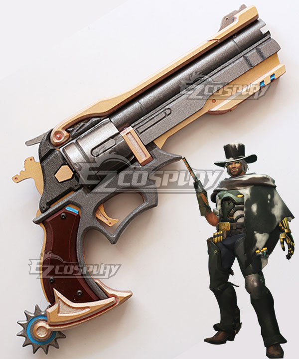 

Overwatch OW Jesse McCree Scrooge Gun Cosplay Weapon Prop