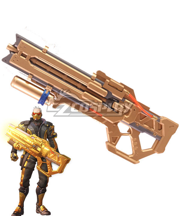 

Overwatch OW Soldier 76 John Jack Morrison Golden Heavy Pulse Rifle Gun Cosplay Weapon Prop