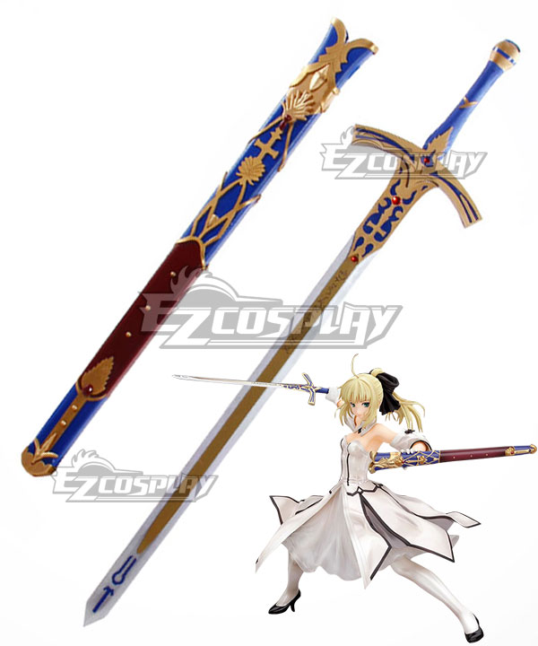 Fate Unlimited Codes Saber Lily Artoria Pendragon Sword Scabbard Cosplay Weapon Prop