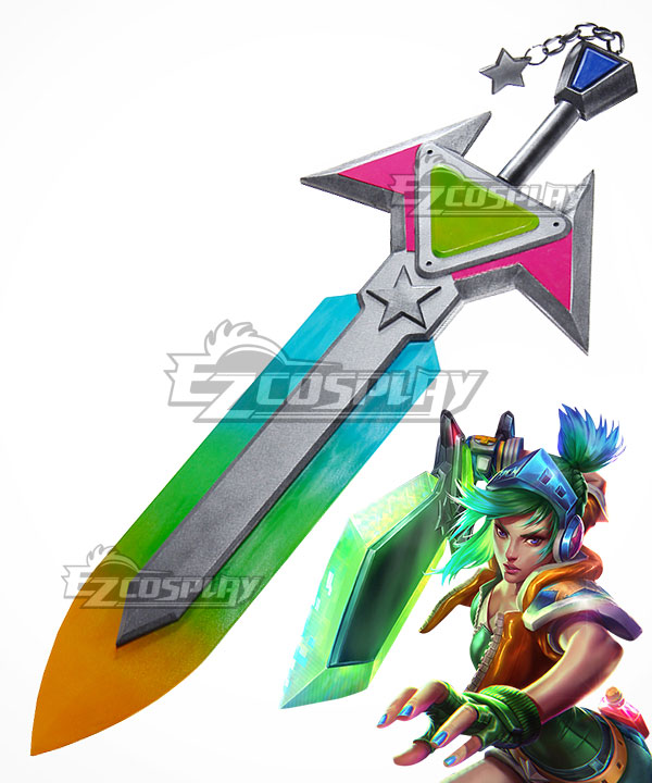 League of Legends LOL Arcade Riven the Exile Sword Cosplay Weapon Prop