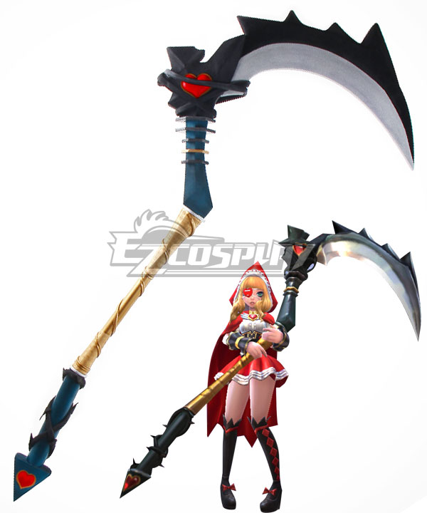 Mobile Legends Ruby Red Riding Hood Scythe Cosplay Weapon Prop