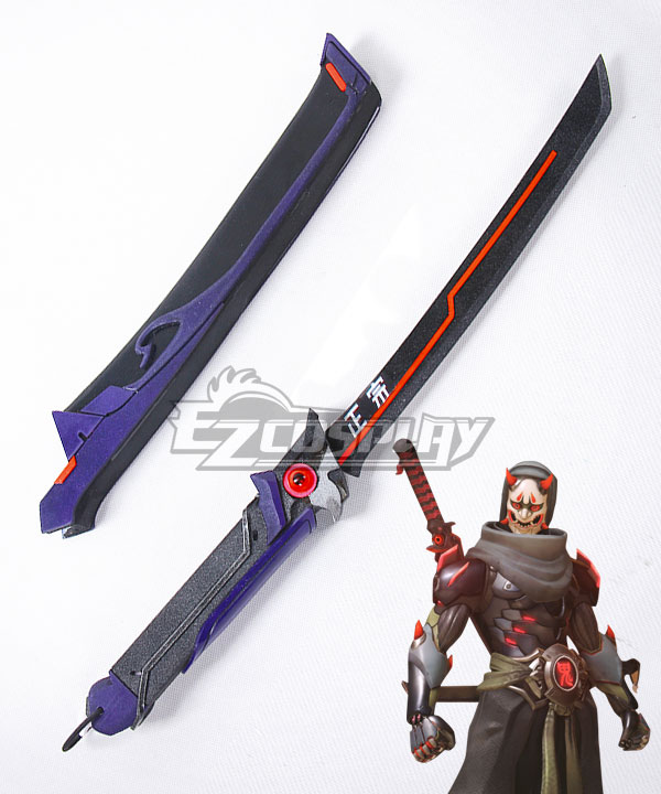 Overwatch OW Genji Shimada Oni Short sword Cosplay Weapon Prop