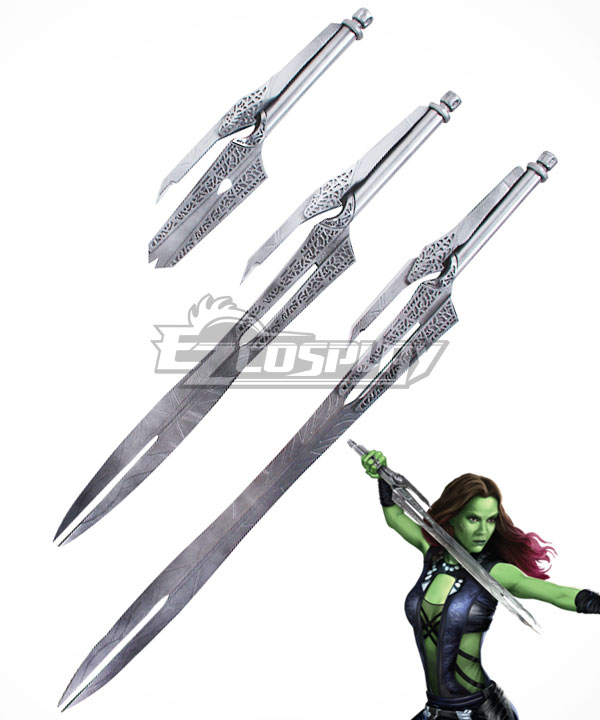 Guardians of the Galaxy Gamora Three Swords Daggers Cosplay Weapon Prop