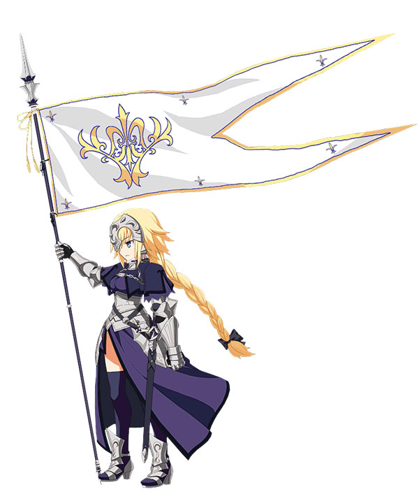 Fate Grand Order Ruler Joan of Arc Jeanne d'Arc Flagpole Cosplay Weapon Prop with Banner