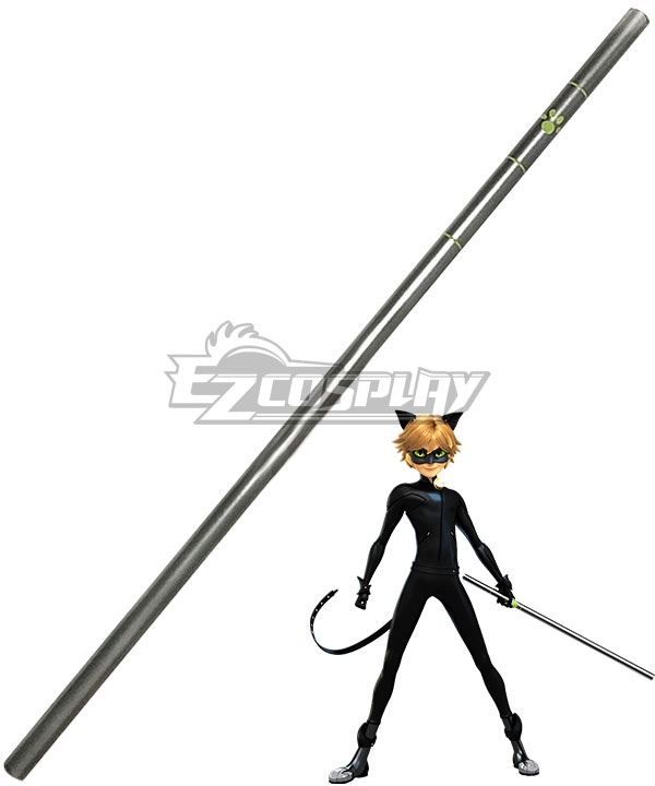 Miraculous Ladybug Adrien Cat Noir Stick Cosplay Weapon Prop