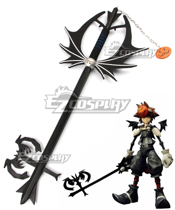 Kingdom Hearts 2 Halloween Town Sora Keyblade Cosplay Weapon Prop