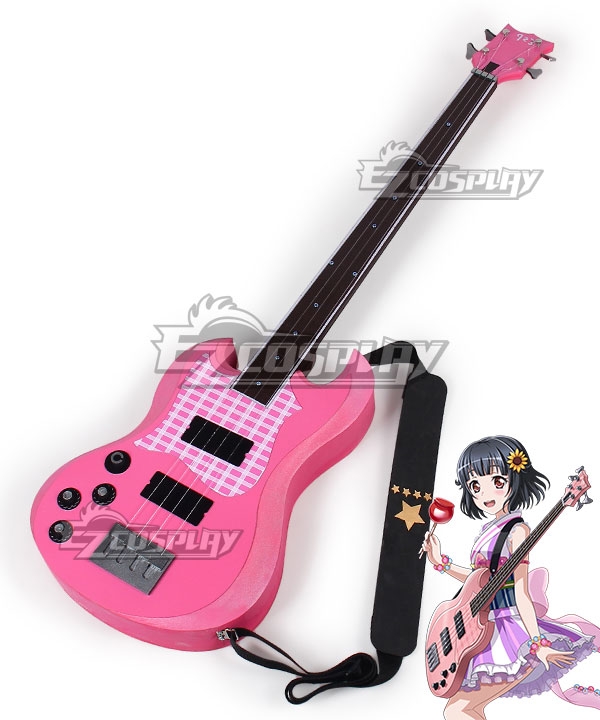 BanG Dream ! Girls Band Party! Ushigome Rimi Guitar Cosplay Weapon Prop