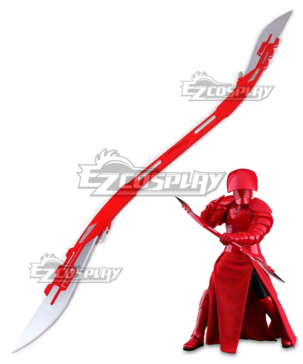 Star Wars 8 Red Royal Guard Broadsword Cosplay Weapon Prop