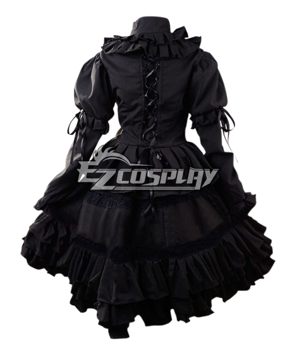 kurumi black dress Date A Live Tokisaki Kurumi Nightmare Black Cosplay Costume