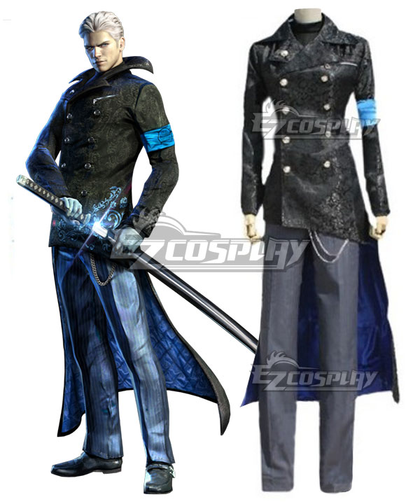 Devil May Cry DMC 2 Cosplay Dante Red Leather Uniform Costume