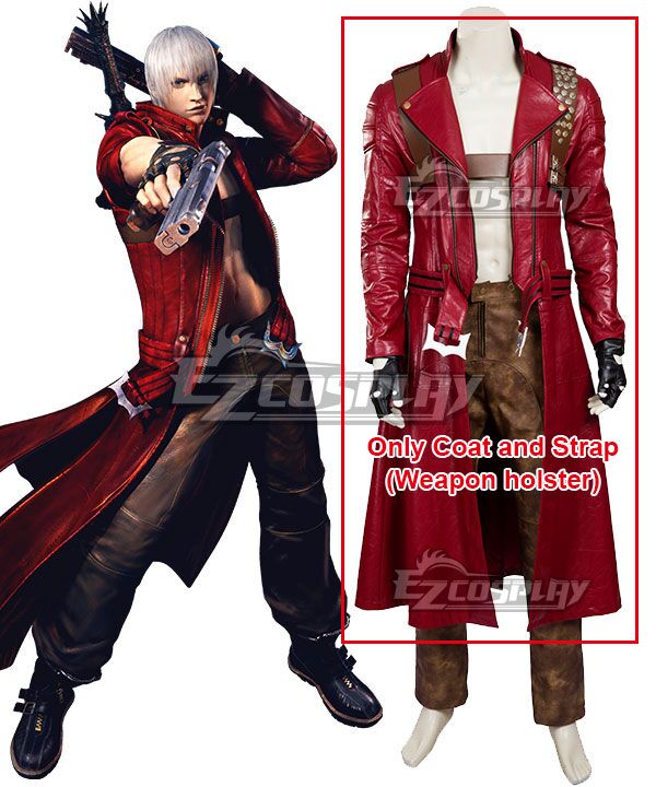 

Devil May Cry 3 Dante Cosplay Costume - Only Coat and Strap