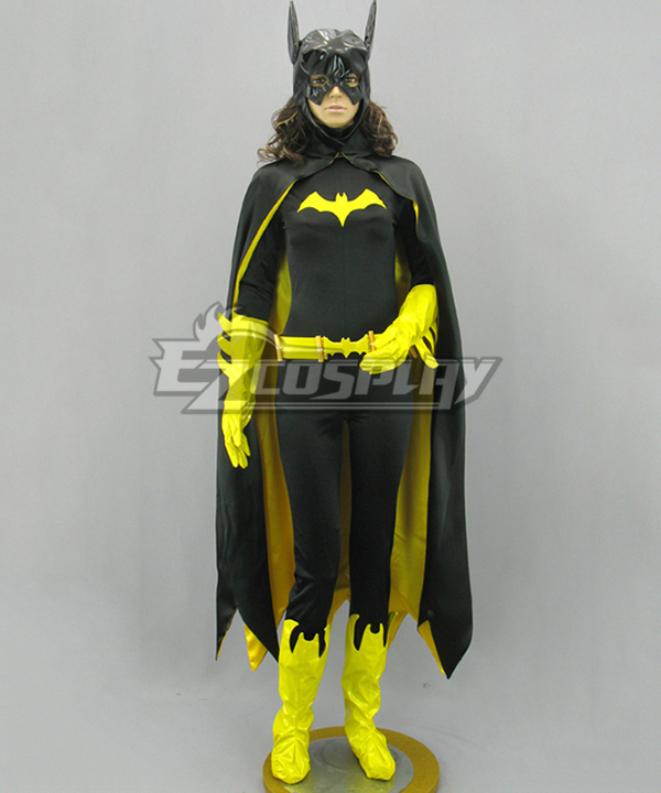 

DC Comics Batwoman Batman Batgirl Cosplay Costume Black Cloak Version