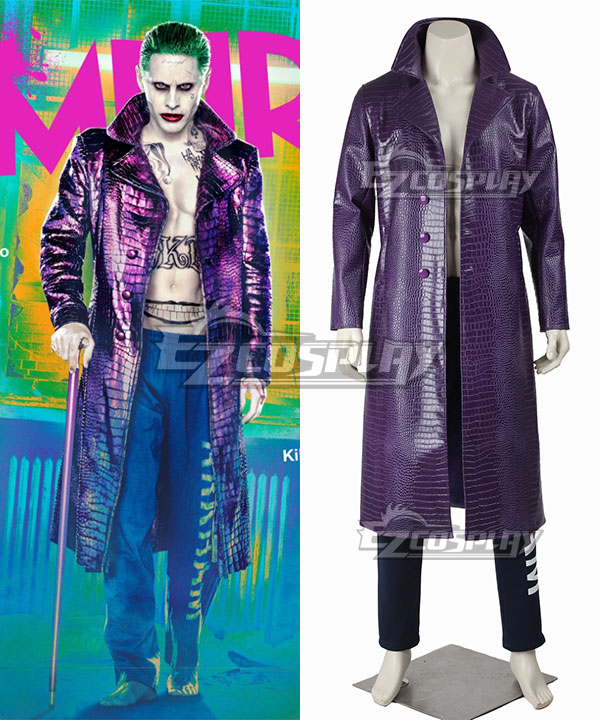 

DC Detective Comics Batman Suicide Squad Task Force X Joker 2016 Movie Cosplay Costume