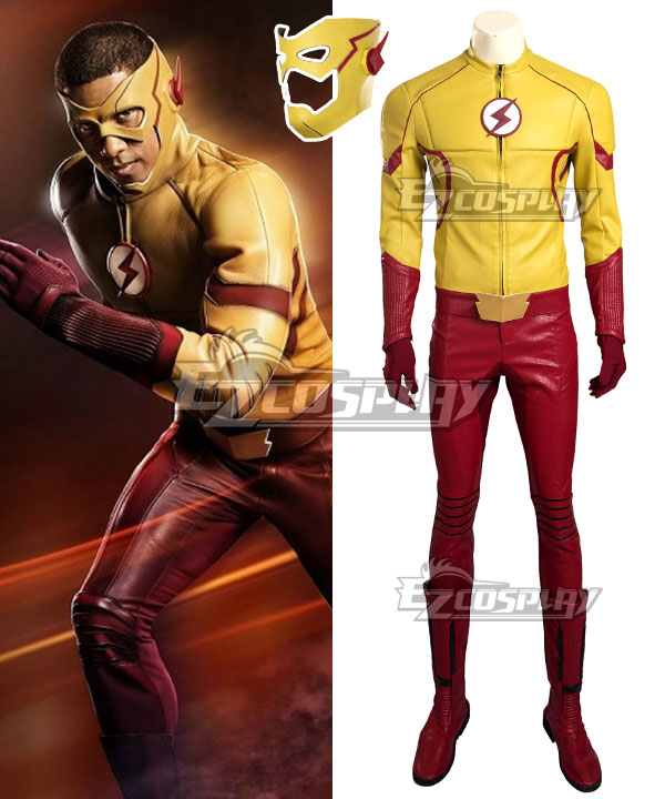 

DC Detective Comics The Flash Season 3 Kid Flash Wallace Rudolph Wally West Cosplay Costume